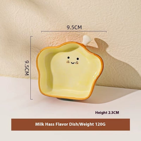 Mini Ceramic Snack Dish Set – Cute & Colorful Design