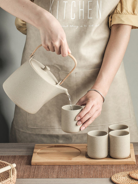 Wudy Retro Large Capacity Ceramic Tea Set