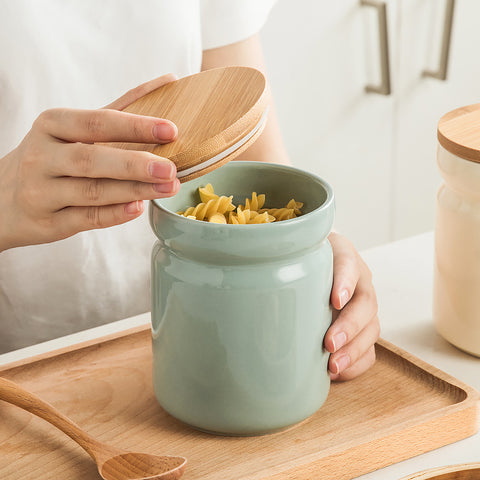 Nordic Ceramic Sealed Food Storage Jar – Airtight Kitchen Container