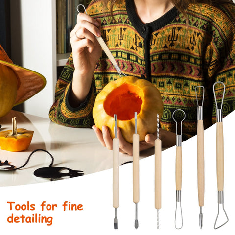 13-Piece Halloween Pumpkin Carving Kit – Stainless Steel