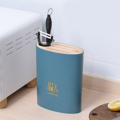 Floor-Standing Knife Holder โ Multifunctional Kitchen Knife Block