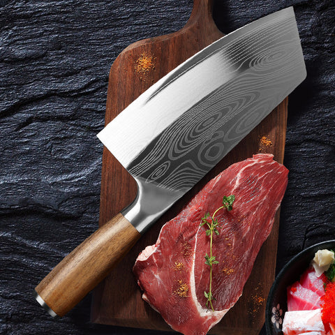 Laser Damascus Slicing Knife · 12.6" (32 cm) — Wudy Kitchen, image 2