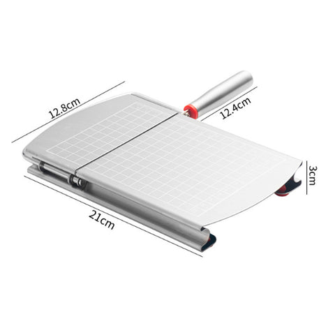 Butter, Cheese & Ham Slicer with Non-Slip Steel Cutter Board