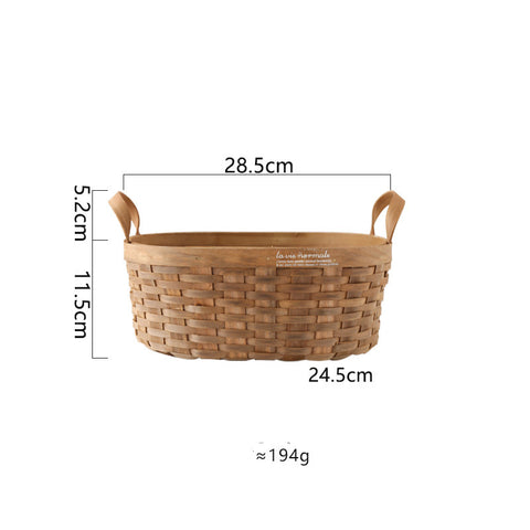 Wudy Spring Hand Woven Fruit-Vegetable and Picnic Basket