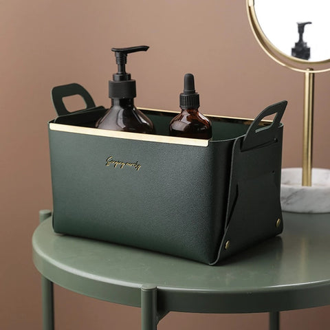 Wudy Stylish Leather Storage Box