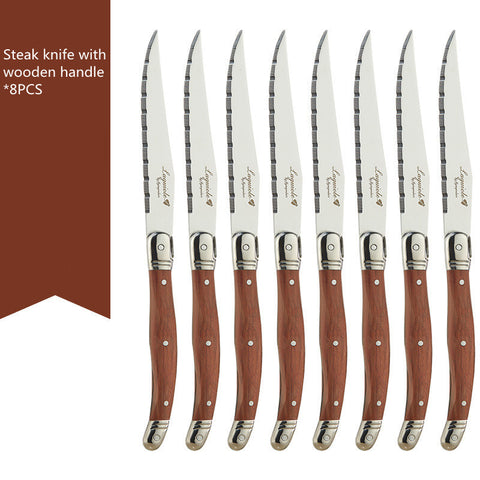 Stainless Steel Wooden Handle - Steak Knife