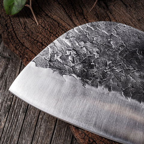 Forged Stainless Steel Chef Knife – Handmade Butcher Cleaver