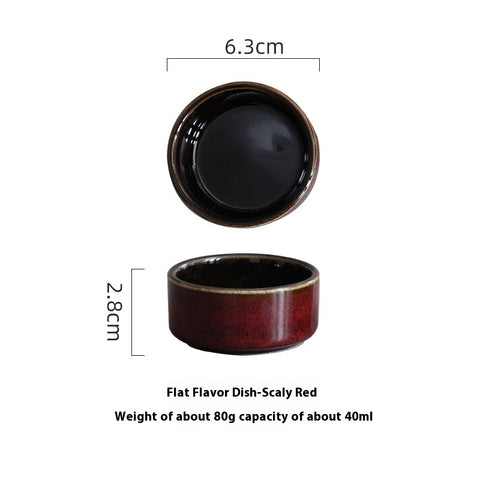Japanese Underglaze Ceramic Seasoning Bowl – Handmade Mini Dipping Set