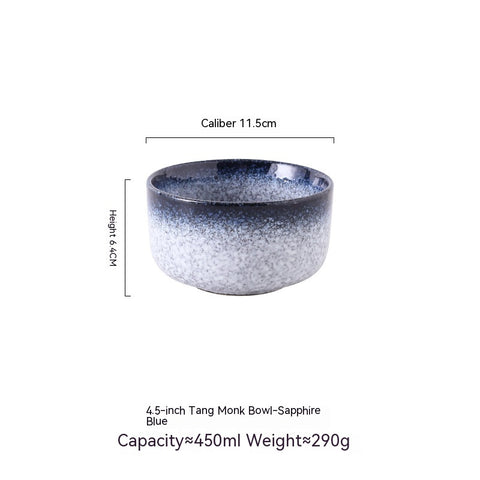 Gradient Sprayed Enamel Ceramic Bowl 450 ml – Minimal & Elegant