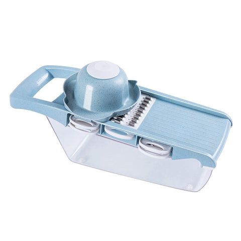 5-in-1 Multi Blade Vegetable Slicer – Non-Slip Mandoline Cutter with Storage Box