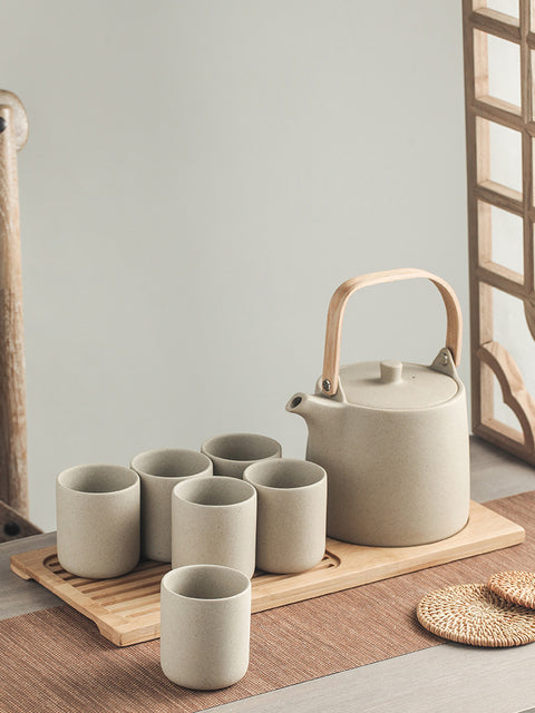 Wudy Retro Large Capacity Ceramic Tea Set