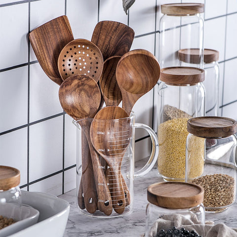Wudy Natural Wood  Kitchen Tool Set