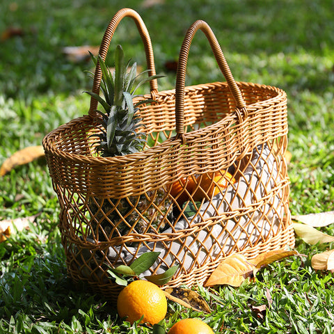 Picnic Basket with Handle — Harvest Series by Wudy