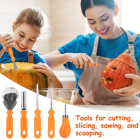 13-Piece Halloween Pumpkin Carving Kit – Stainless Steel