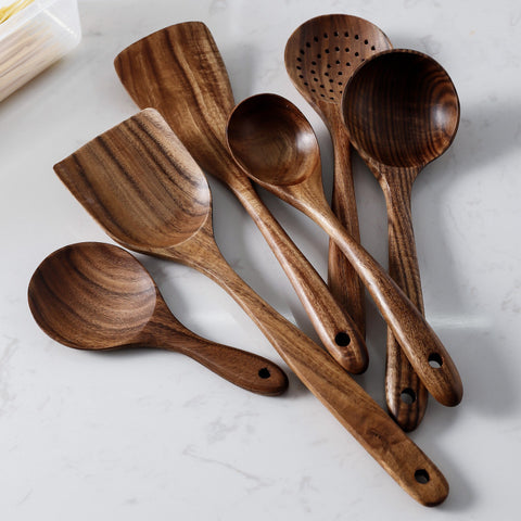 Wudy Natural Wood  Kitchen Tool Set
