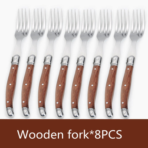 Stainless Steel Wooden Handle - Steak Knife