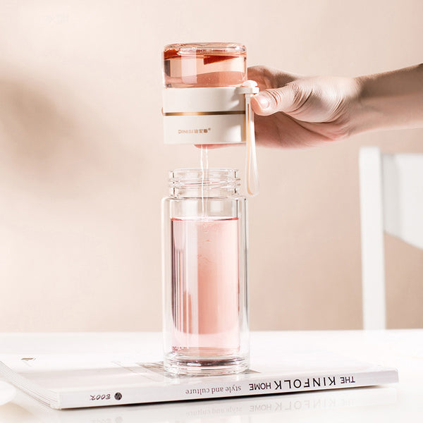 Wudy Kitchen — Wudy Glass Tea Infuser Bottle – Smart Brewing