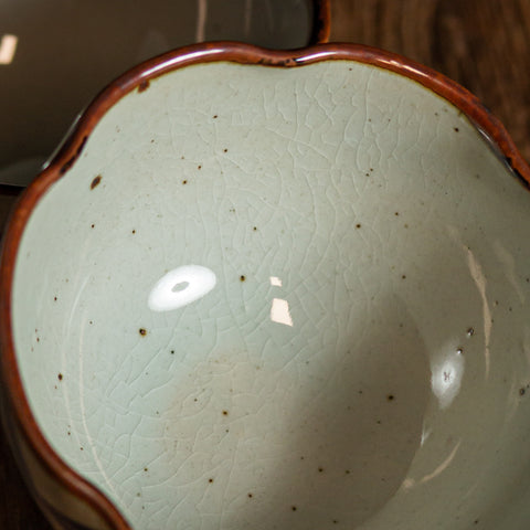 Hand-Painted Blue & White Stoneware Rice Bowl – Retro Underglaze 400 ml