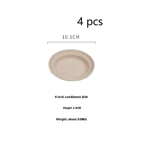 Elegant Ceramic Tableware – Soup, Salad & Dinner Plate Set