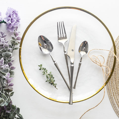 Premium Stainless Steel Cutlery Set – 1 Set Modern Flatware