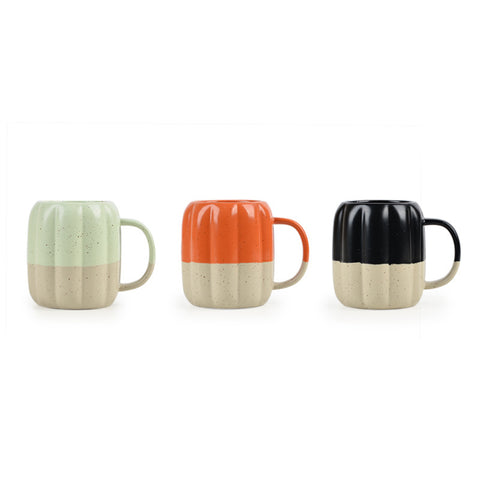 Pumpkin Ceramic Mug – 425ml, Cozy Two-Tone