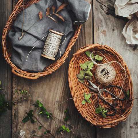 Handmade Rattan Basket – Natural Woven Bread & Storage Tray