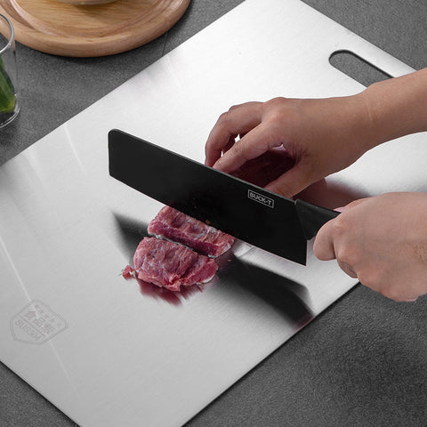 Antibacterial Steel Cutting Board – Dual-Face, Rust-Resistant