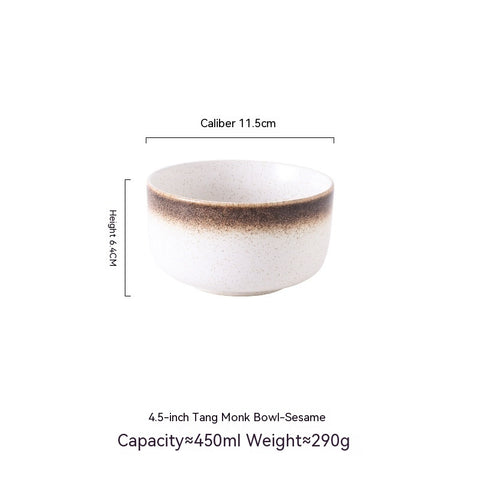 Gradient Sprayed Enamel Ceramic Bowl 450 ml – Minimal & Elegant