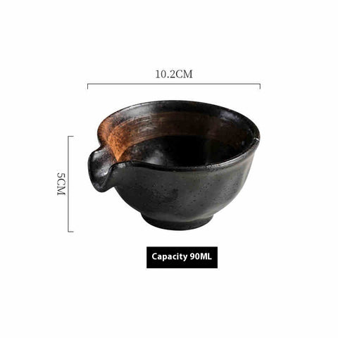 Japanese-Style Rustic Ceramic Sauce Bowl Set – Handmade & Elegant Design