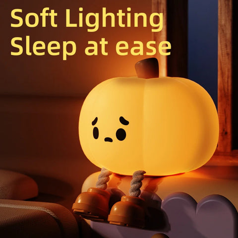 Pumpkin Silicone Night Light – Rechargeable