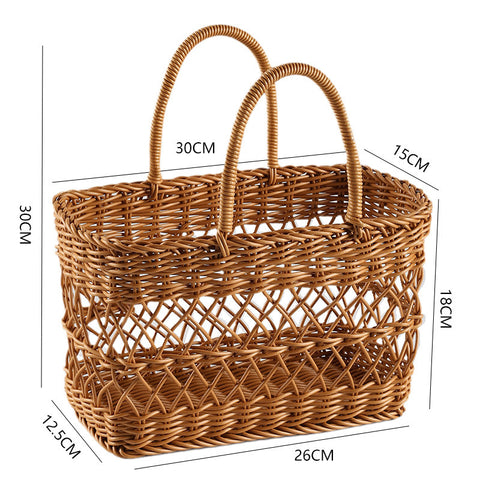 Picnic Basket with Handle — Harvest Series by Wudy