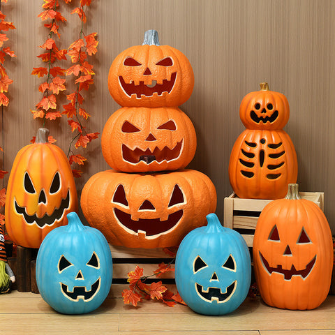 Halloween Pumpkin Lamp | PVC Decorative Light | Small LED Pumpkin