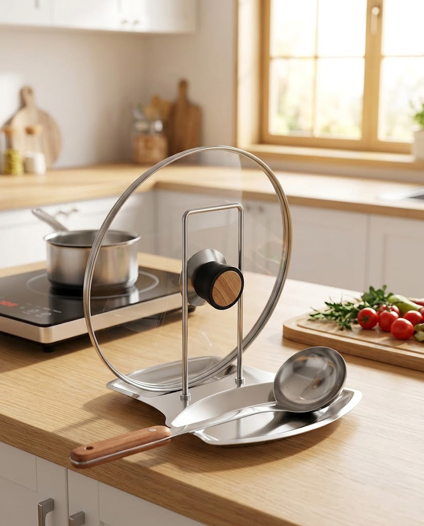Stainless Steel Pot Lid Holder