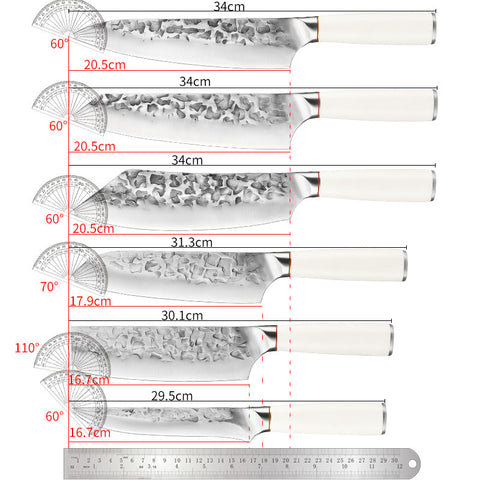 Wudy Hand-Forged Stainless Steel Knives