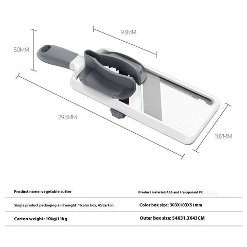 Stainless Steel Vegetable Slicer – Hand Protector Mandoline Cutter
