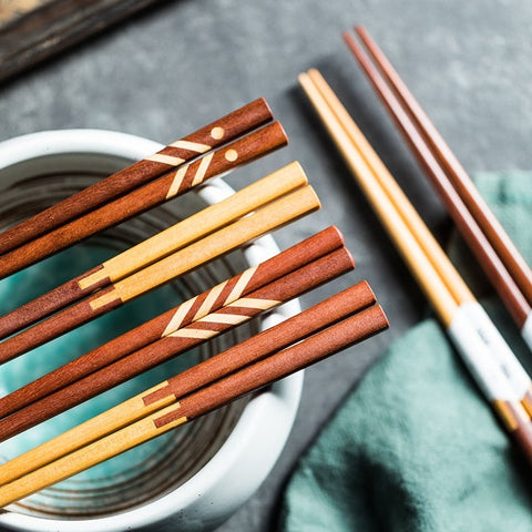 Wudy Japanese Wooden Chopsticks Set