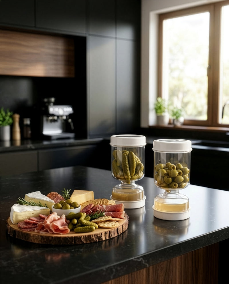Olive & Pickle Strainer Jar — product view 1