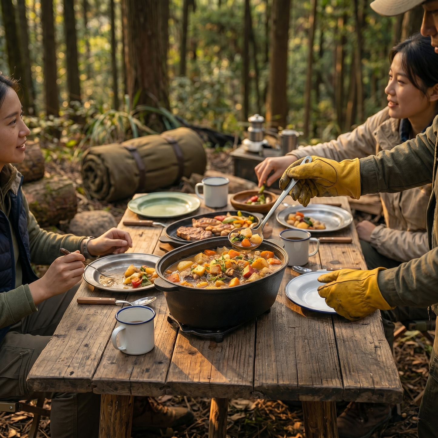 Oval Cast Iron Camping Pot
