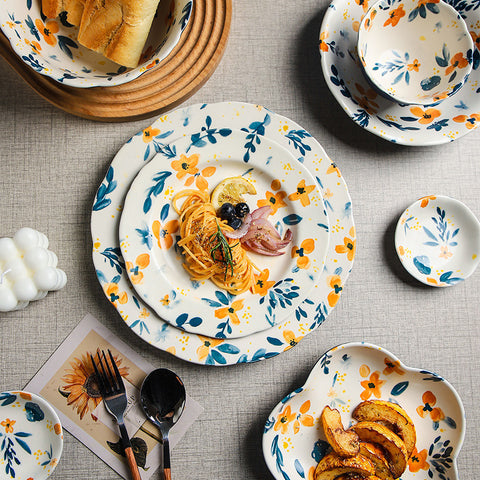 Japanese Ceramic Tableware Creative Bowl And Plate Combination Set