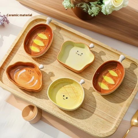 Mini Ceramic Snack Dish Set – Cute & Colorful Design