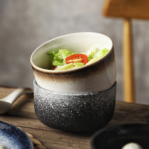 Gradient Sprayed Enamel Ceramic Bowl 450 ml – Minimal & Elegant