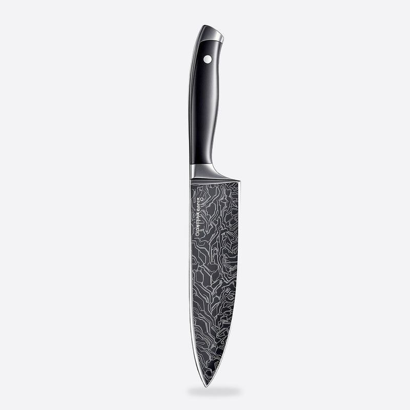 Wudy Damascus Pattern Kitchen Knife | 20cm Stainless Steel — catalog shot | Wudy Kitchen