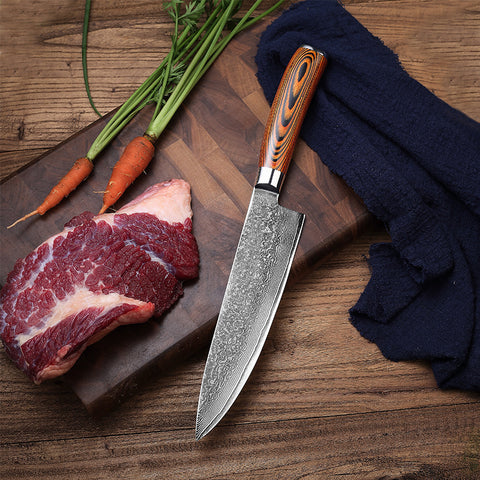 8 Inch Japanese Chef Knife | 67-Layer Damascus Steel | Ergonomic Handle