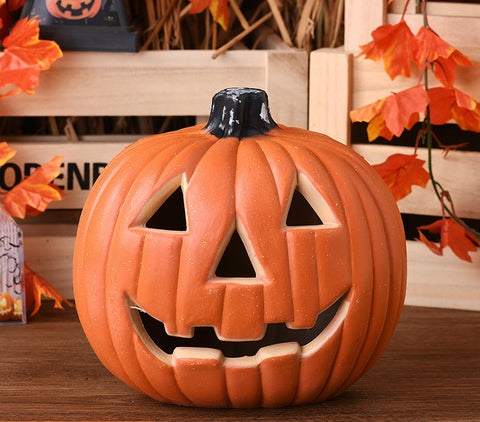 Halloween Pumpkin Lamp | PVC Decorative Light | Small LED Pumpkin