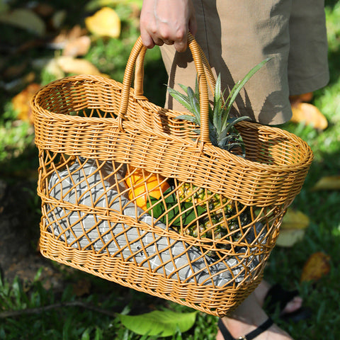 Picnic Basket with Handle — Harvest Series by Wudy