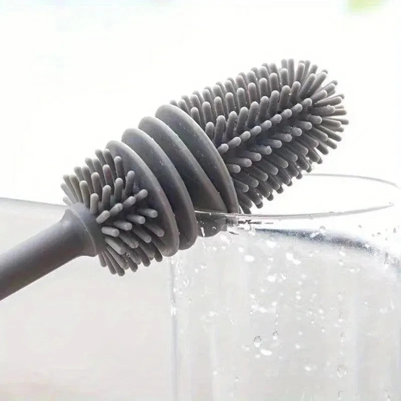 Long-Handle Silicone Bottle Brush — Wudy Kitchen, image 1