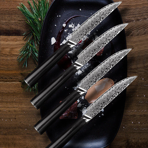 Wudy High Hardness Steel Damascus Steak Knife