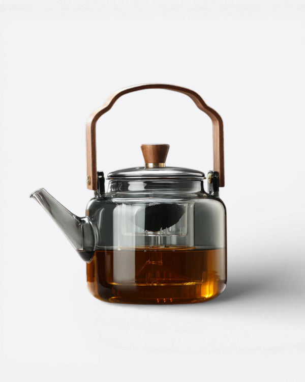 Wudy Kitchen Wudy Borosilicate Glass Teapot with Infuser — teapot — hero view on marble countertop