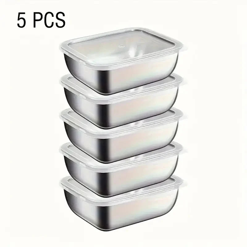 5pcs Stainless Storage Set