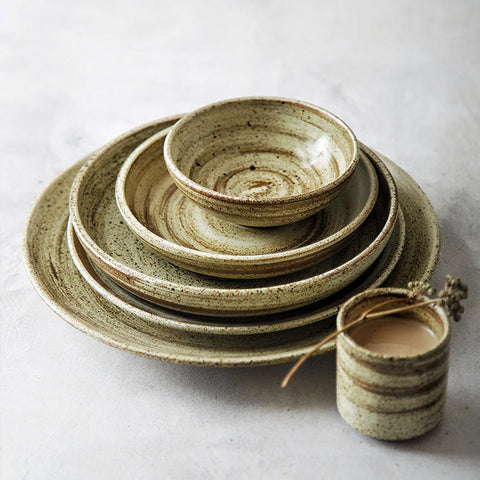 Creative Retro Ceramic Tableware Bowl Saucers